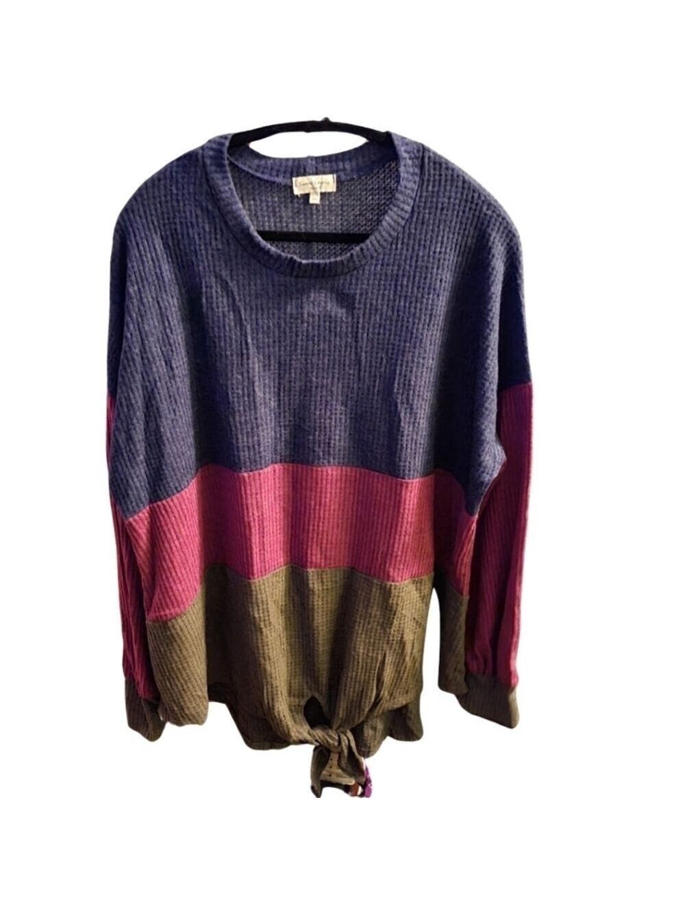 022 SWEET LOVELY 3XL WOMEN'S COLOR BLOCK SWEATER